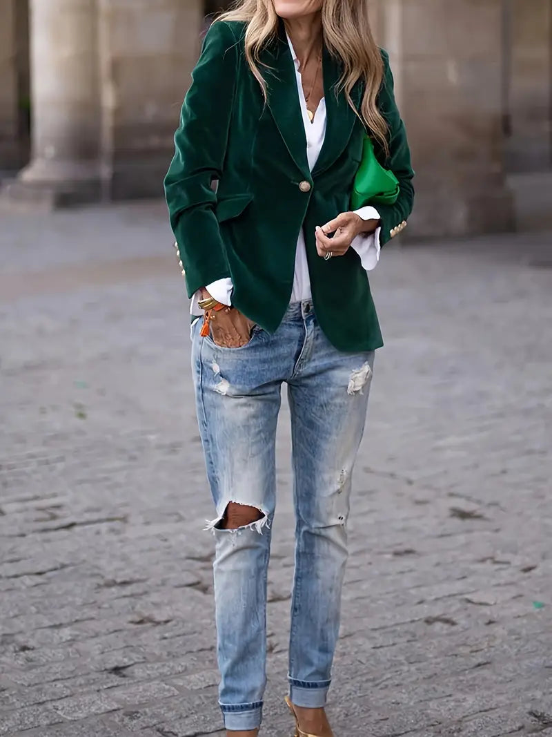 Ophelia™ | Elegant Luxe Tailored Blazer