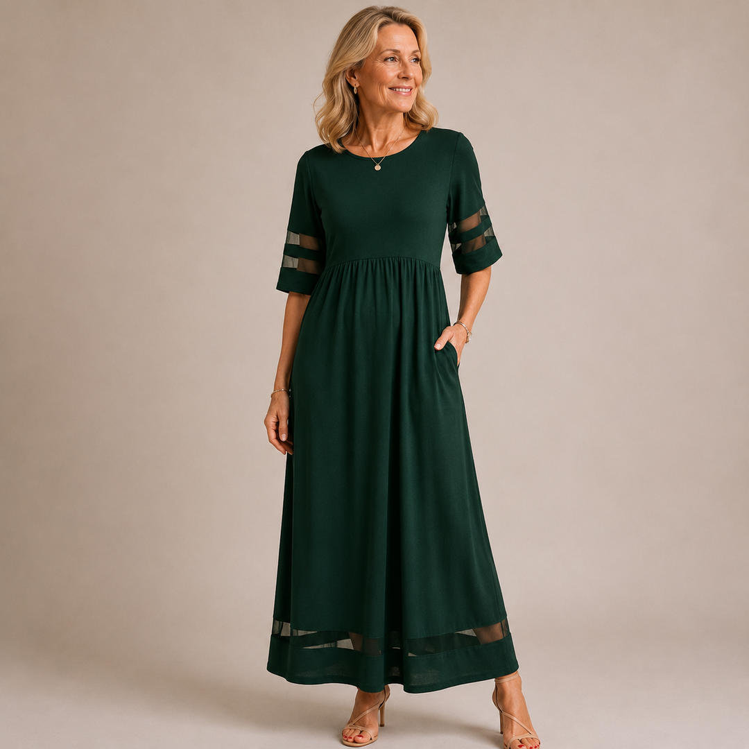 Aubrey – Flattering Tummy-Smoothing Midi Dress