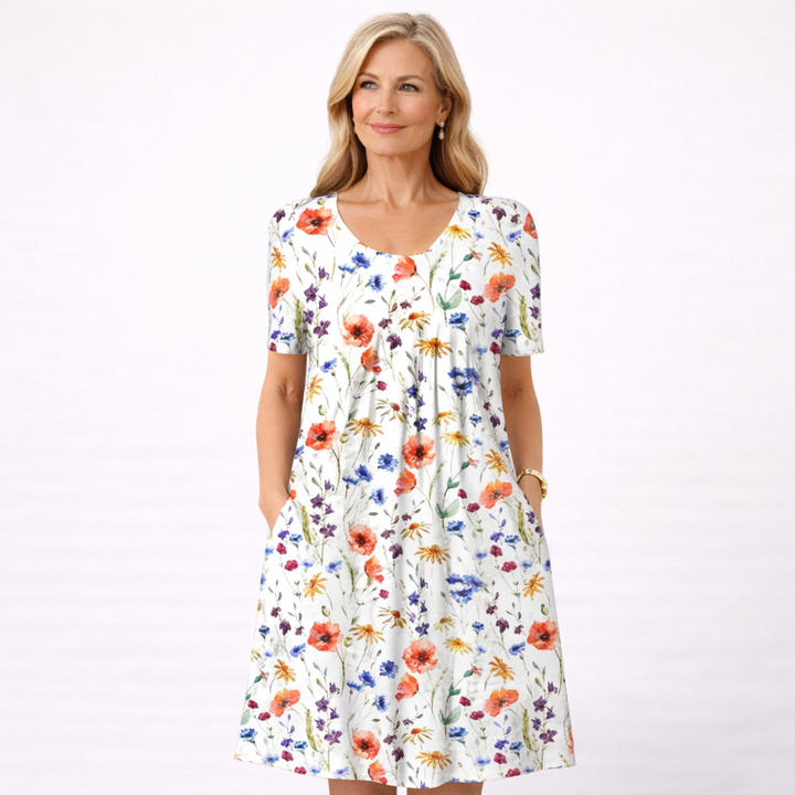 MARIANNE | ELEGANT DRESS WITH TUMMY COVERAGE